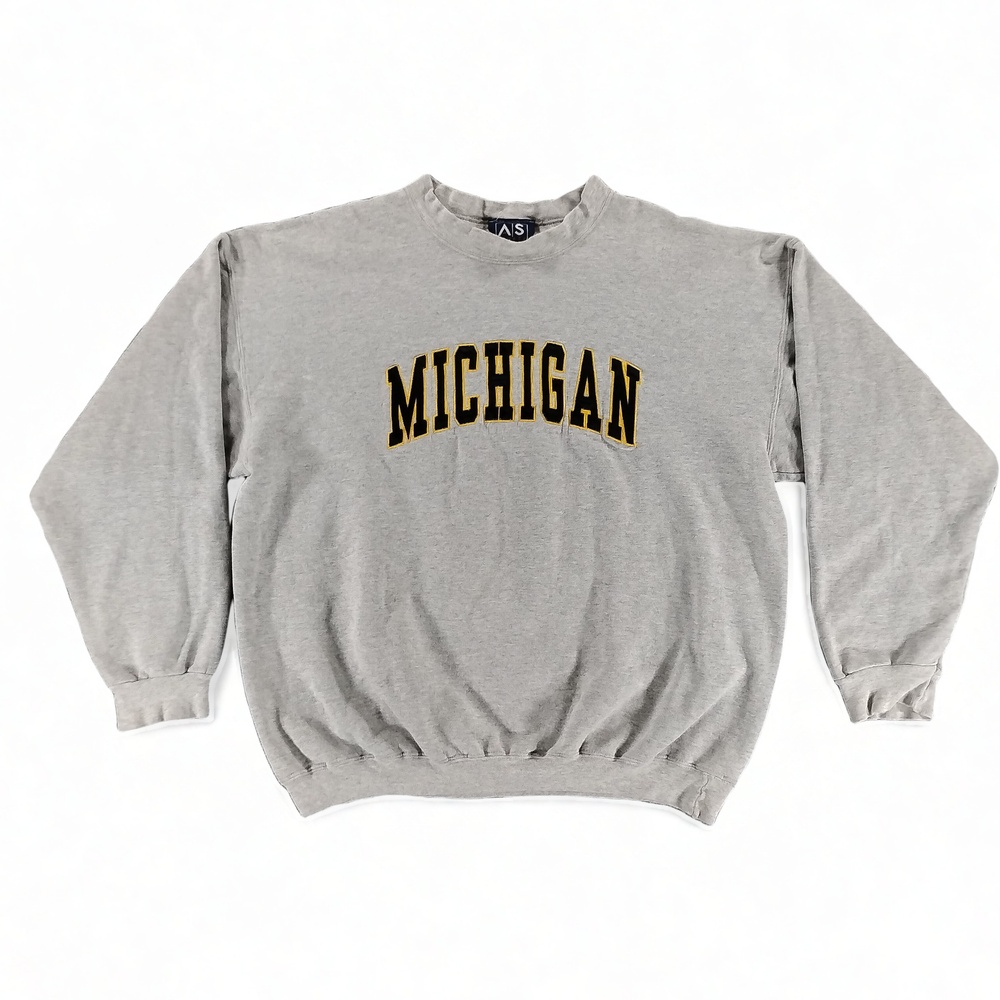 Vintage 90's AS Sports University of Michigan Wolverines Crewneck Sweatshirt